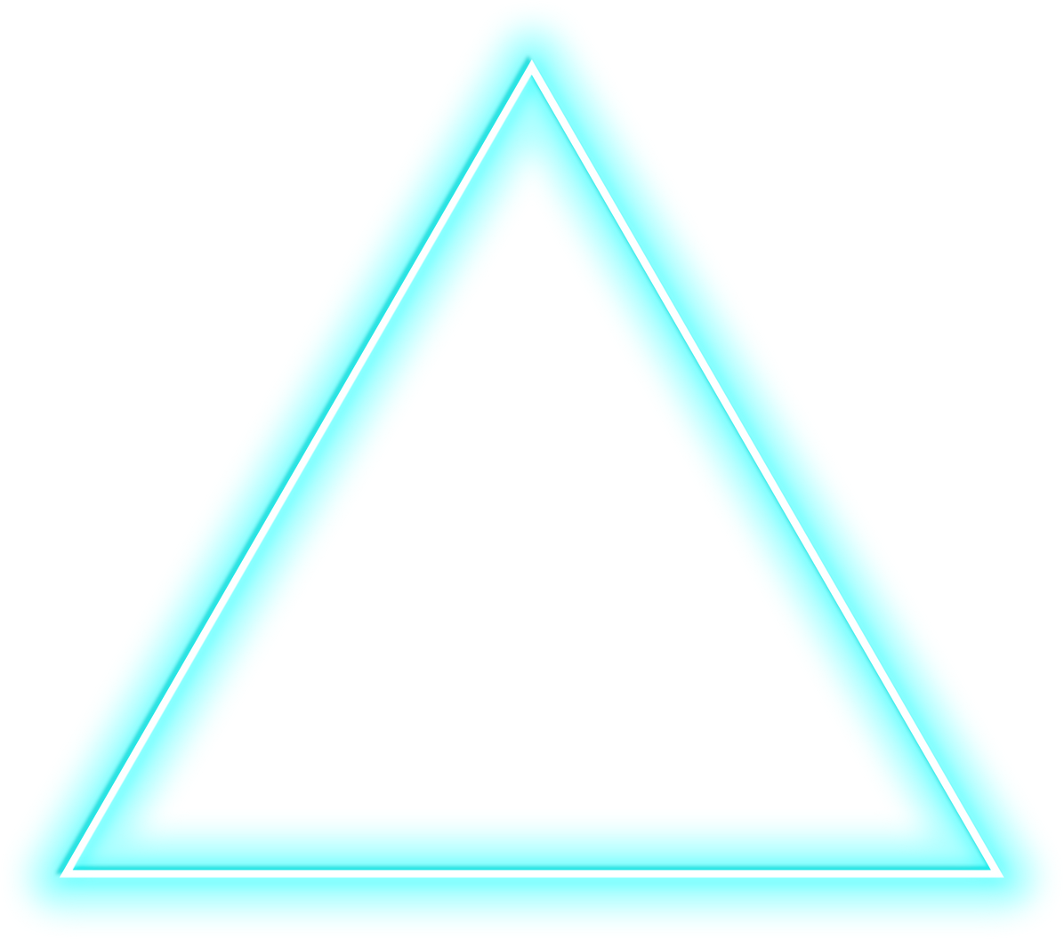 neon light triangle